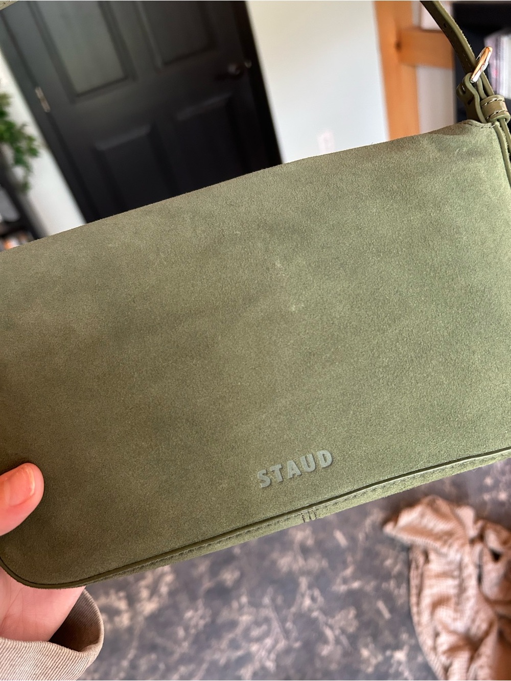 Staud Harlow Bag - Avocado Suede - Picture 15 of 15